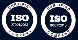 ISO 27001:2013 and ISO 9001:2015 certified